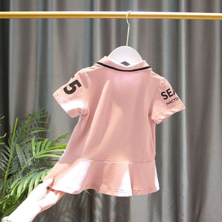 Áo polo Tay Ngắn In Hình Chuột Mickey Dành Cho Bé Gái 1-7Y 2022