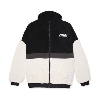 FLEEC JACKET - Áo khoác lông phối màu