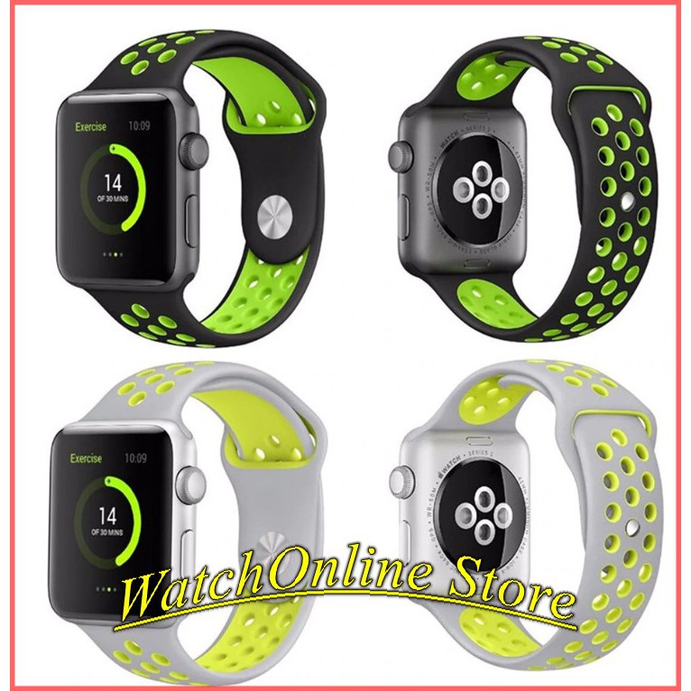 Dây đeo thể thao 2 màu Apple Watch 38mm 40mm