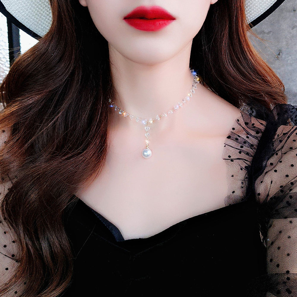 Dây Chuyền Ngọc Trai Nhân Tạo Hợp Thời Trang Cho Nữ