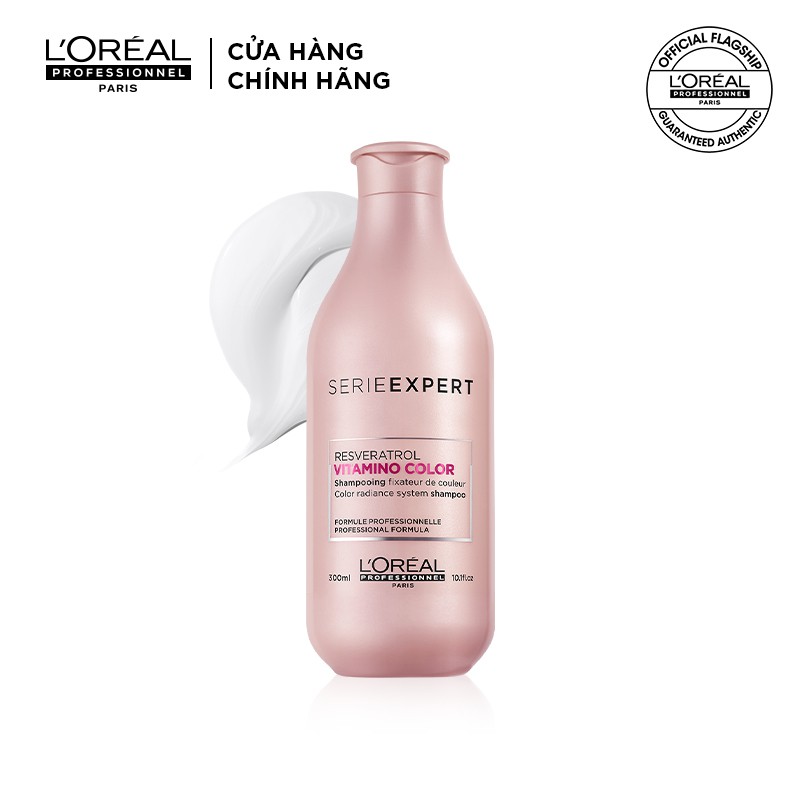 [Mã COSPPD05 giảm 10% đơn 400K] Dầu gội L'Oreal Professionnel giữ màu tóc nhuộm Serie Expert Vitamino Resveratrol 300ml