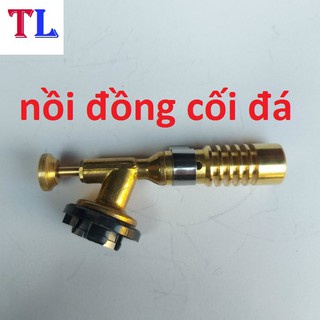 Đèn khò gas 1300 độ  bằng đồng nguyên khối độ bền caọ̣̣̣̣̣̣̣(khò có  vòng chỉnh oxi)