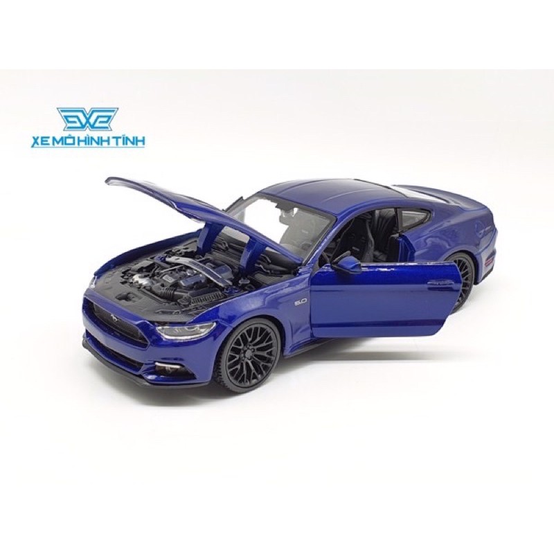 Xe Mô Hình Ford Mustang 2015 1:24 Maisto (Xanh)