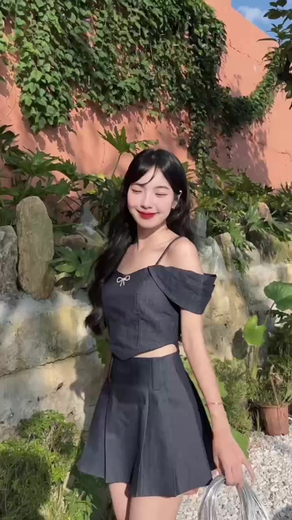 [ CLAY ] Lona Top - Áo Denim dáng corset tay xếp li có bigsize | BigBuy360 - bigbuy360.vn