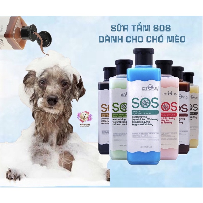 Sữa tắm SOS siêu phẩm cho chó mèo