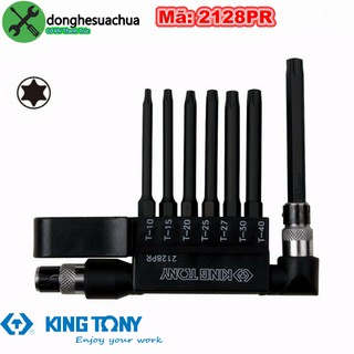 Bộ vít lục giác sao lỗ 7 cây kingtony 2128pr
