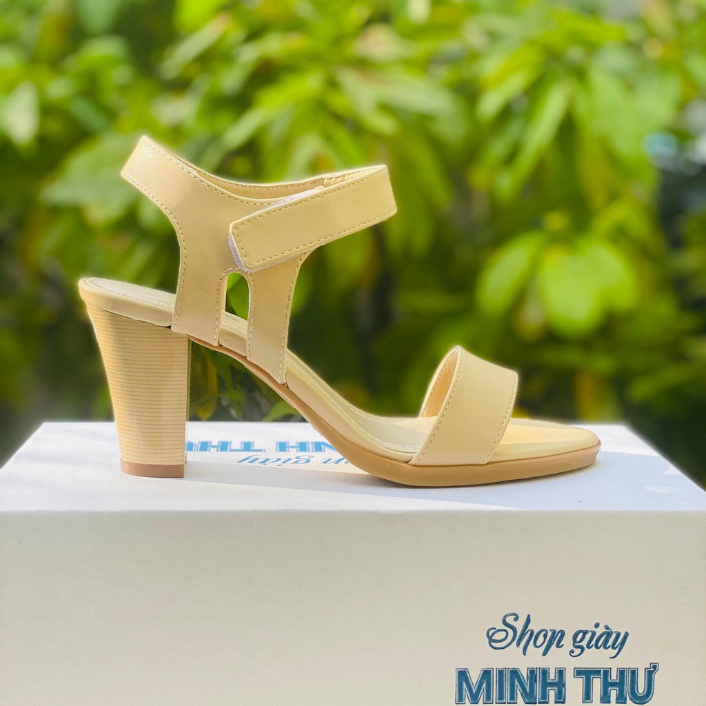 [shop giay minh thu] Sandal quai ngang 7cm MT224