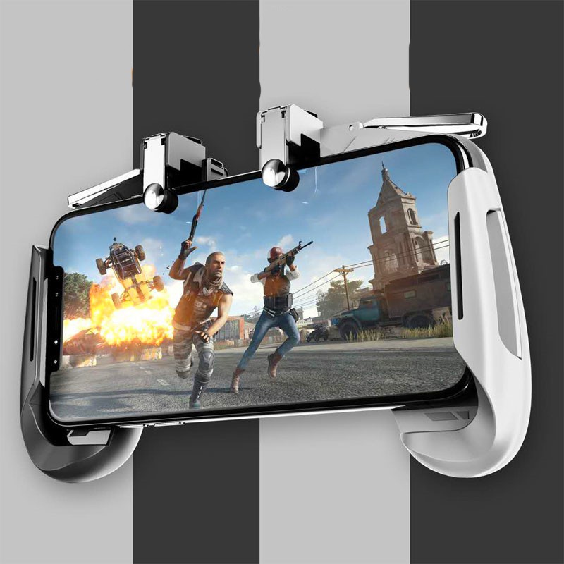 Tay cầm chơi game trên điện thoại AK16 xanh đỏ Gamepad tay cầm kẹp điện thoại chơi game tiện lợi chống mỏi mắt Phặn Phặn