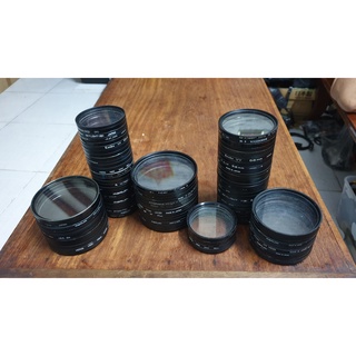 Hình ảnh Filter cho ống kính máy ảnh Phi 52mm - 55mm - 58mm - 62mm -67mm - 72mm - 77mm- 82mm. Hàng Nhật cũ - mới 95%