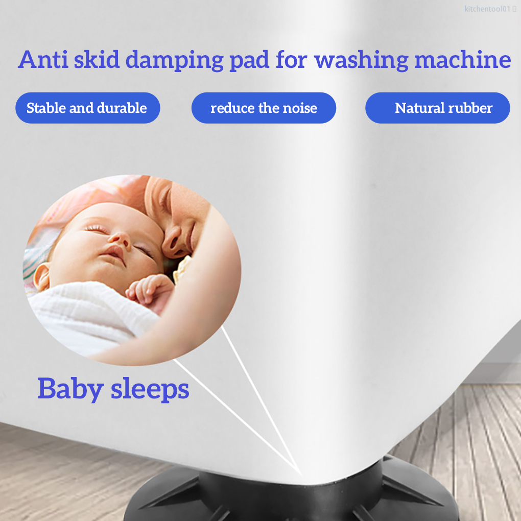 Bộ 4 Miếng Đệm Cao Su Chống Rung Cho Máy Giặt Nhà Bếp / Máy Sấy | BigBuy360 - bigbuy360.vn