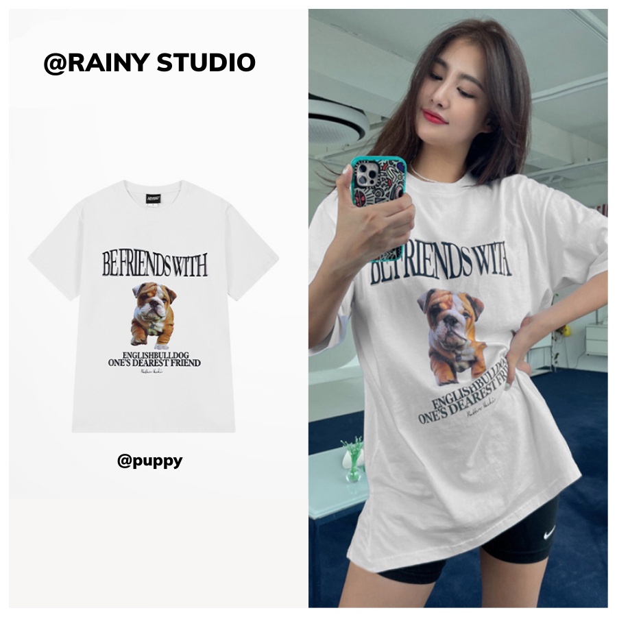 Áo thun tay lỡ nam nữ, áo phông unisex form rộng chất cotton mát mịn thấm hút mồ hôi BULLDOG