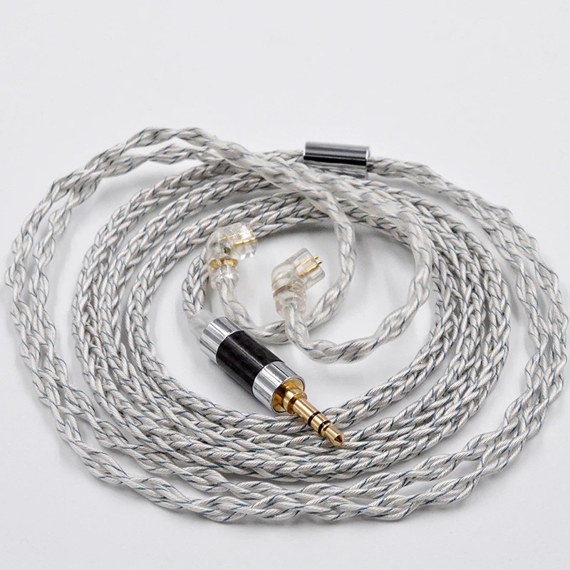 Dây Cáp Tai Nghe KZ ZS10 PRO ZSN ZSX ZAX DQ6 CSN VX Mạ Bạc 8 Lõi