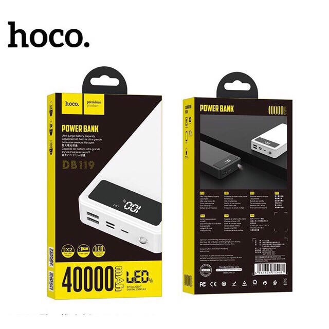 Pin sạc dự phòng 40000mAh Hoco chính hãng