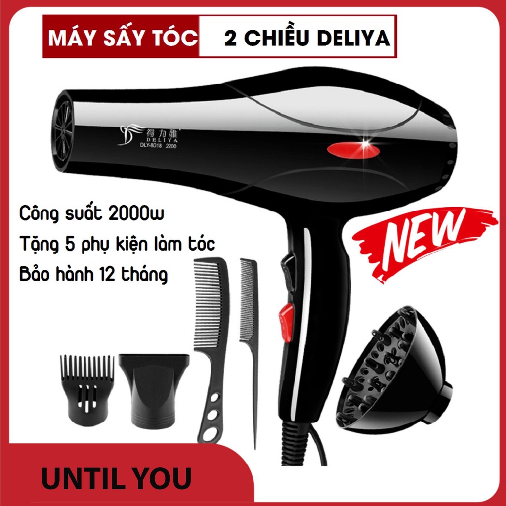 Mua ngay Máy Sấy Tóc Loại Lớn, Máy Sấy Tóc Tạo Kiểu Delya 8018 (2000W), Máy Sấy Tóc Giá Rẻ Deliya 8018