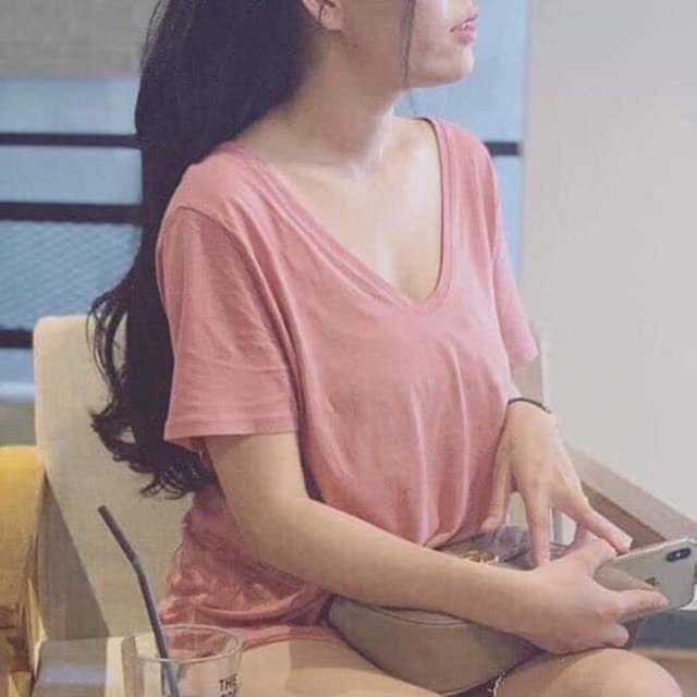 Áo Cổ Tim Nữ 🎁 FREESHIP 🎁 Giảm Giá 20k Khi Nhập [KIRKAO01] Áo Dáng Rộng