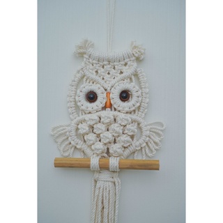 Cú Mèo Macrame Trang Trí