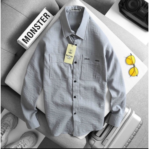 Áo sơ mi nam tay dài vải Đũi mềm mịn cao cấp, thiết kế sang trọng lịch lãm siêu đẹp [NEW UNISEX]