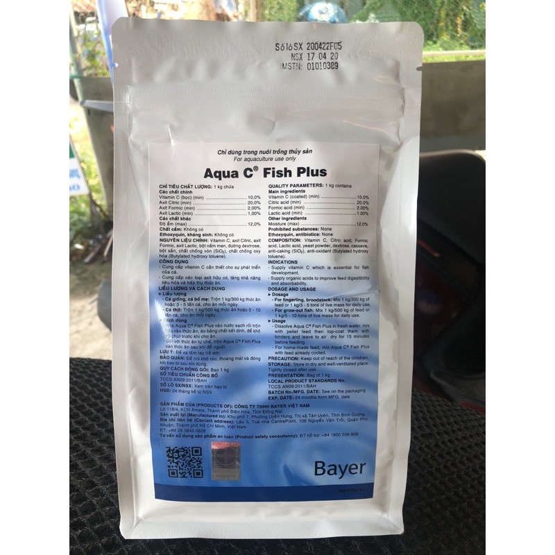 Vitamin C - Aqua C Fish Plus- bayer - cá cảnh