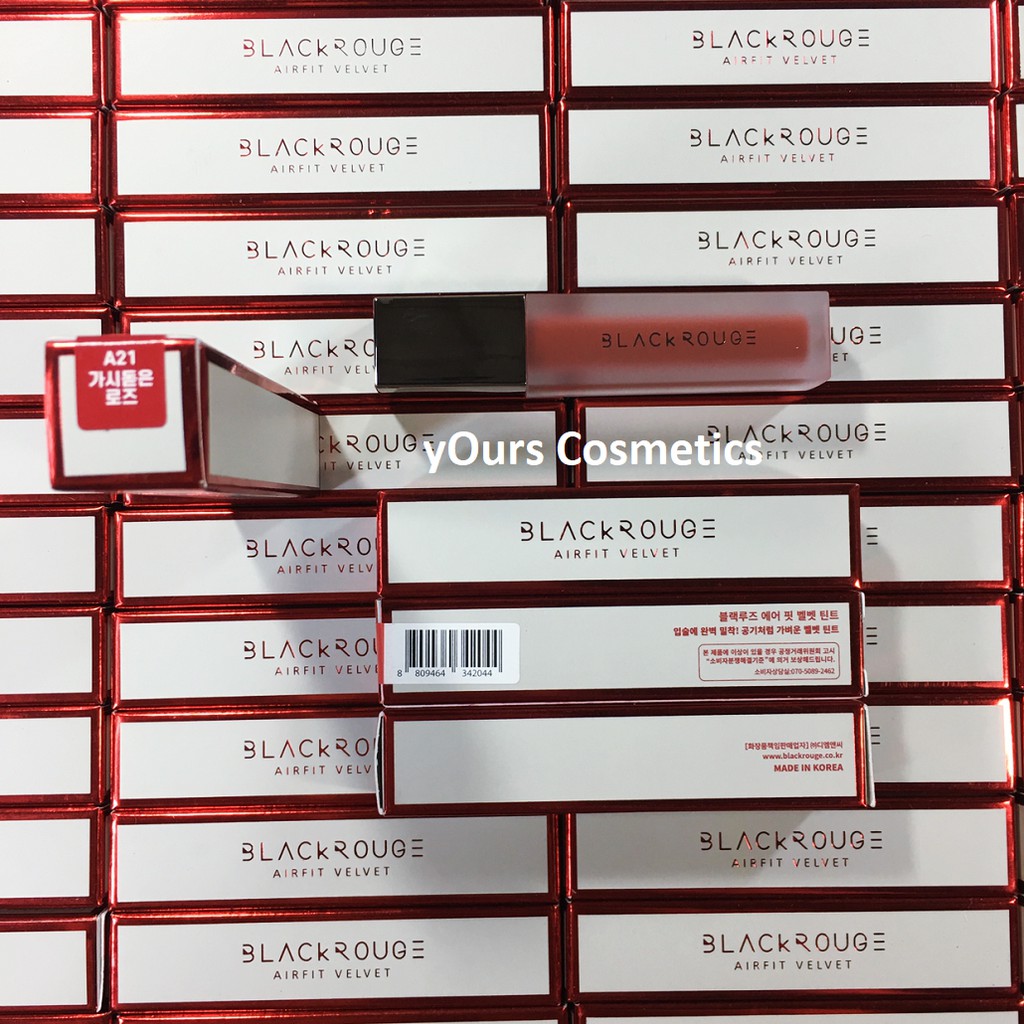 [Auth Hàn] Son Kem Lì Black Rouge A21 Màu Đỏ Nâu Version 4 Prickly Rose | Thế Giới Skin Care