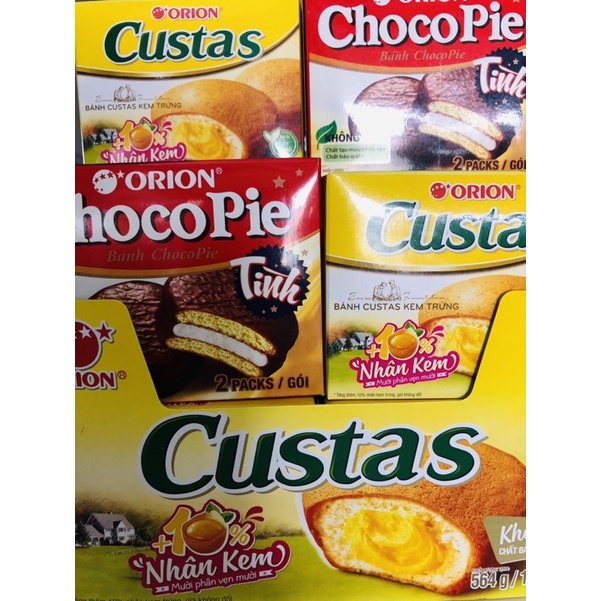 Bánh Custas/Choco-pie 2cai/gói