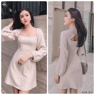 ĐẦM CỔ U KHOÉT LƯNG