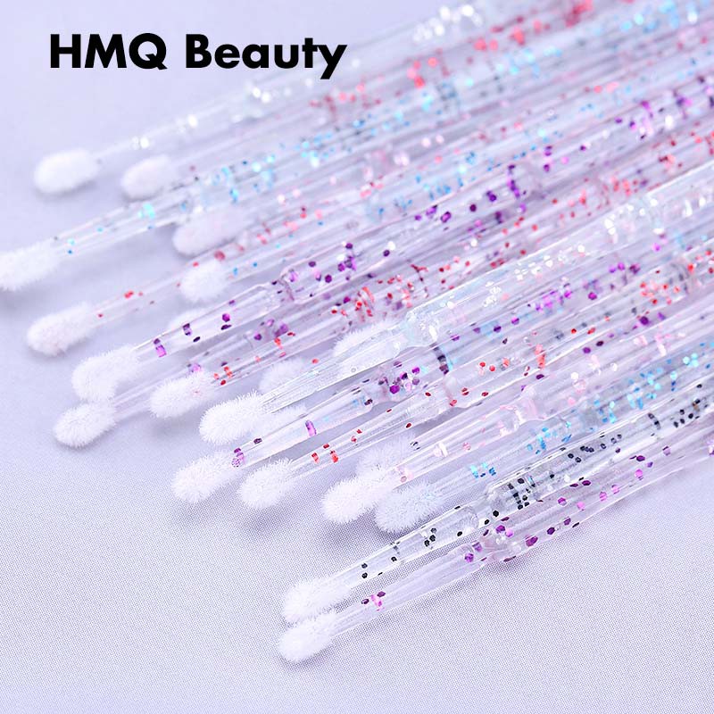 50 tinh thể sử dụng microbrush loại bỏ lớp phủ Mascara lông để kéo dài lông mi.