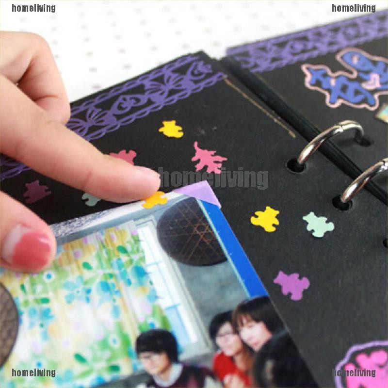 Set 120 sticker dán góc ảnh trang trí sổ lưu niệm album ảnh