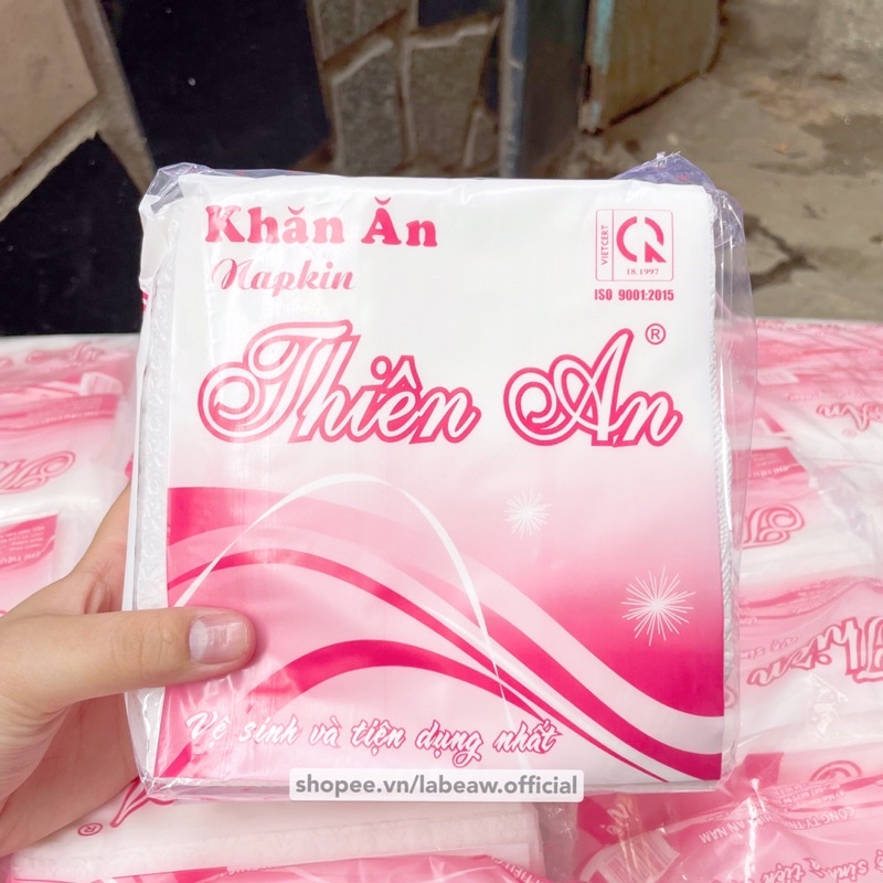 Khăn giấy ăn napkin Thiên An loại tốt 80 tờ tiết kiệm và tiện lợi