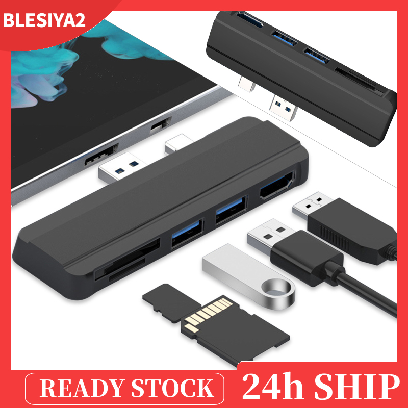 (Hàng Mới Về) Đầu Đọc Thẻ Tf 5 Trong 1 Usb Hub Cho Máy Surface Pro 3 Laptop | BigBuy360 - bigbuy360.vn