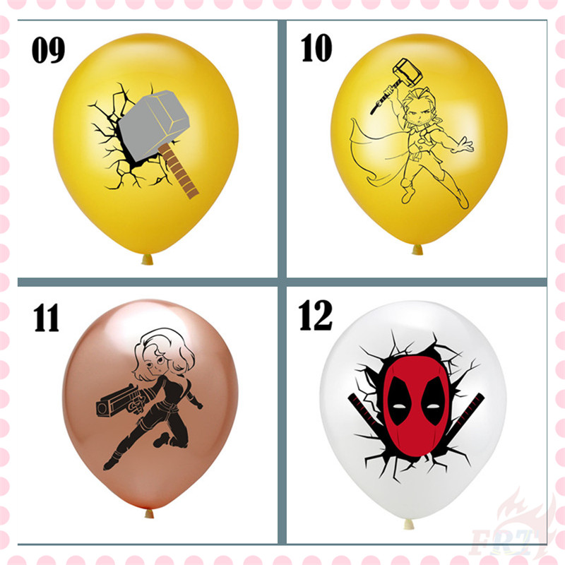 ❀ Marvel Superhero Series 02 Latex Balloons ❀ 1Pc 12inch Captain America / Iron Man / Spider Man Latex Latex Balloons Party Decoration Happy Birthday Party Supplies Baby Shower Decoration