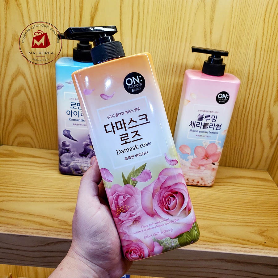 Sữa tắm On The Body Hàn Quốc hương nước hoa 900ml