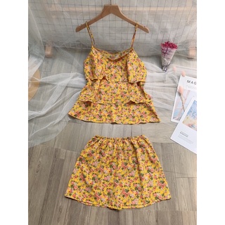 ❤️FREESHIP ❤️ Đồ bộ voan lụa (HÌNH THẬT) Đồ bộ 2 dây