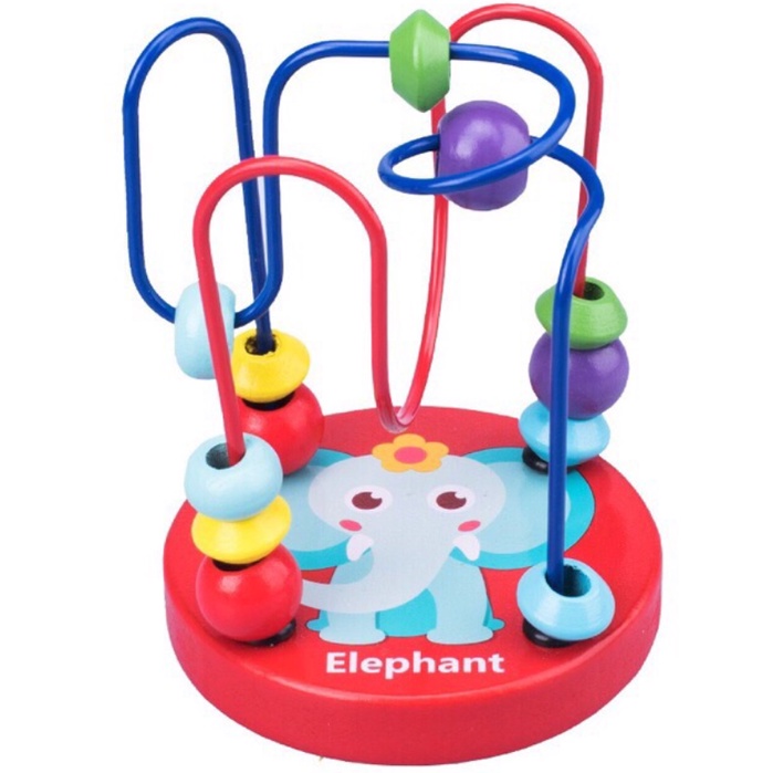 Đồ chơi luồn hạt mini gỗ cho bé luyện khéo tay