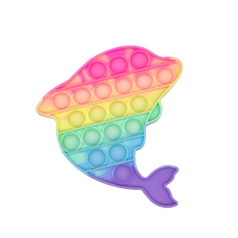 Đồ chơi bóp bong bóng giảm căng thẳng nhiều màu sắc hình dạng tùy chọn không gây ồn dành cho trẻ em