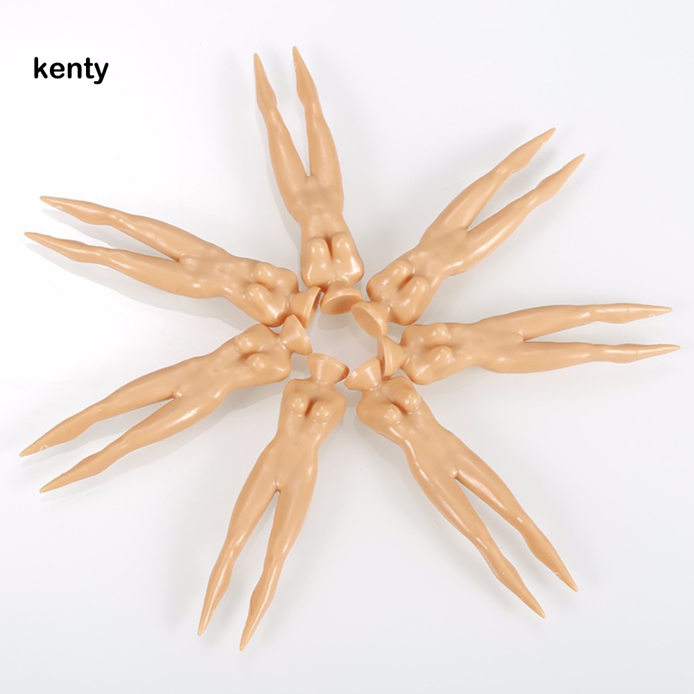 Kt_bộ 10 Giá Đỡ Bóng Golf Bằng Nhựa Thiết Kế Hình Cô Gái Nude Chơi Golf