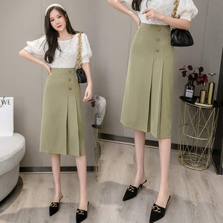 Chân váy công sở dài qua gối