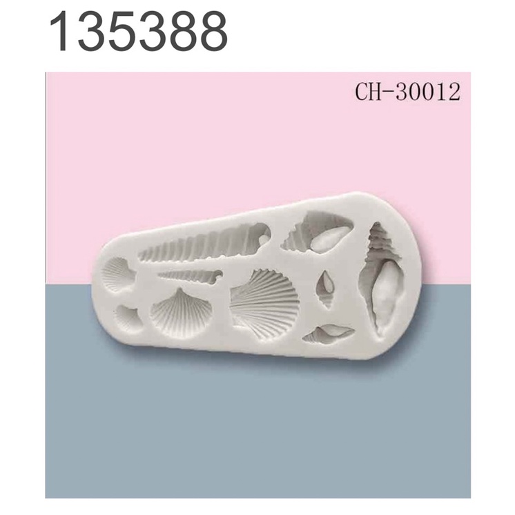 khuôn silicon ốc sò trang trí bánh 135388