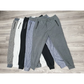 Quần jogger nỉ lót bông unisex