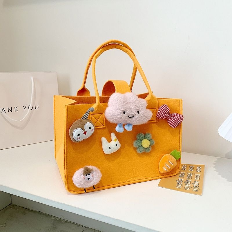 Túi xách bỉm sữa bản to màu kẹo đa năng cho mẹ và bé hoạt hình siêu xinh JUMITO T3.004.DO