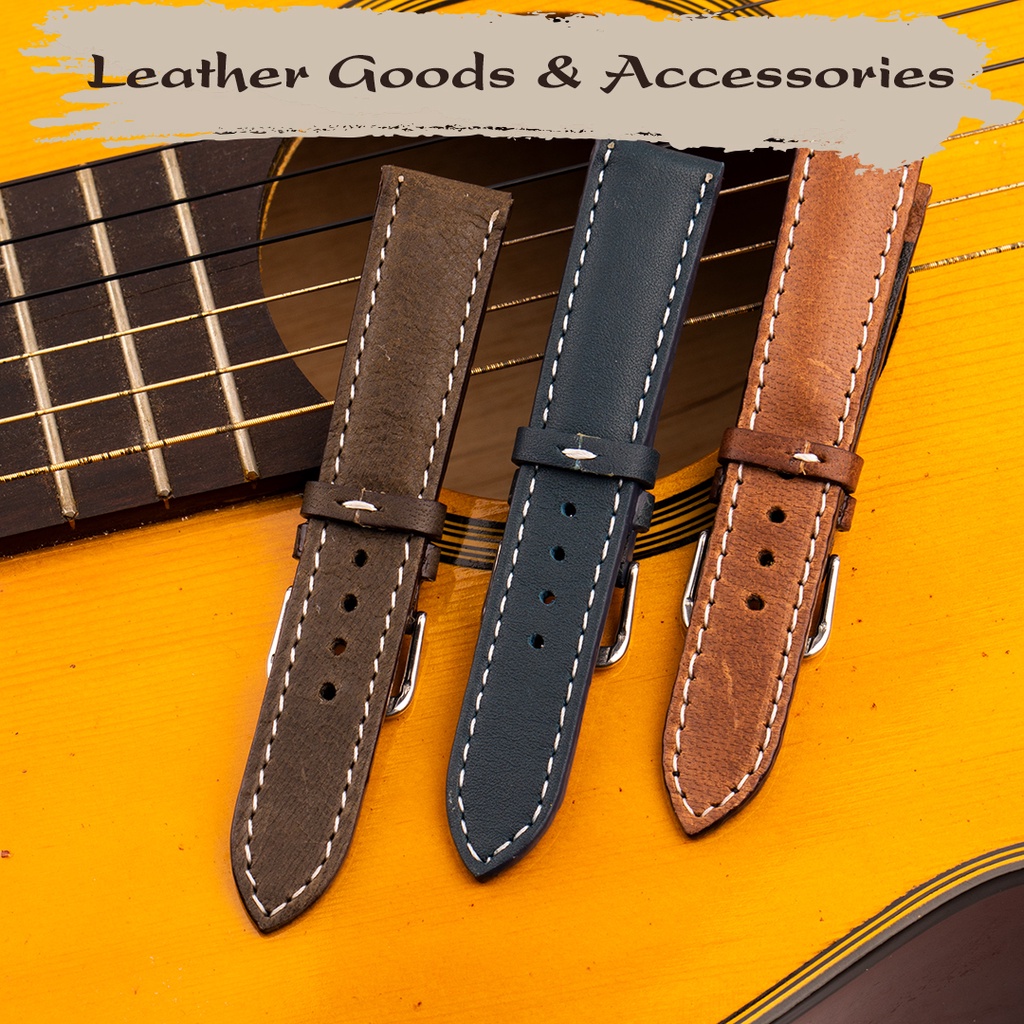 Dây Đồng Hồ Da Bò Sáp - Dây Đồng Hồ Da Bò Cao Cấp MrFour | Cowhide Watch Bands