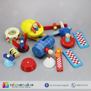 Đồ chơi gỗ Mô hình tên lửa - máy bay lắp ghép