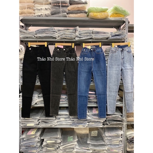 quần jean lưng cao túi nắp(hình thật shop Thảo Nhỏ Store chụp )