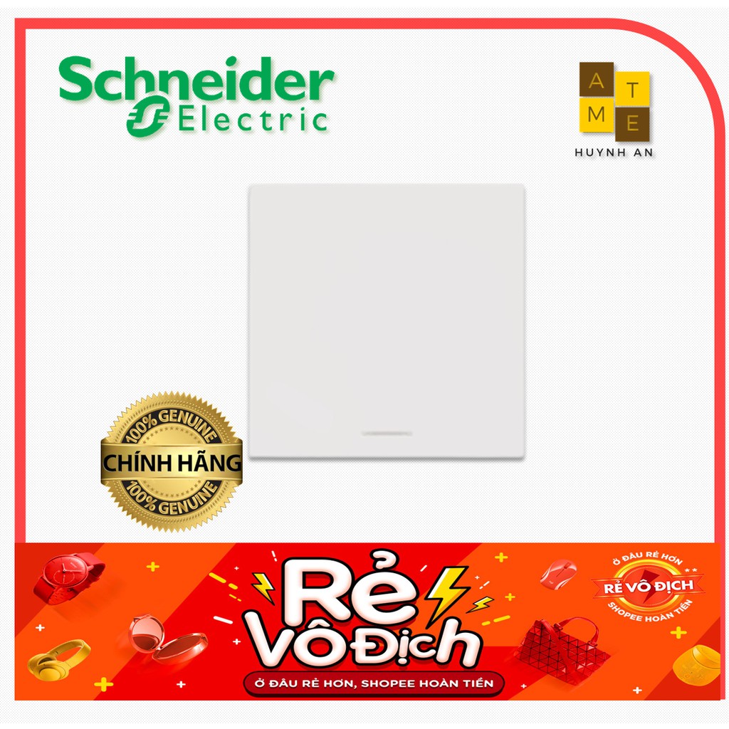 Công tắc 1 chiều size L dòng Avatar On A siêu phẳng đẳng cấp, Hãng Schneider Electric