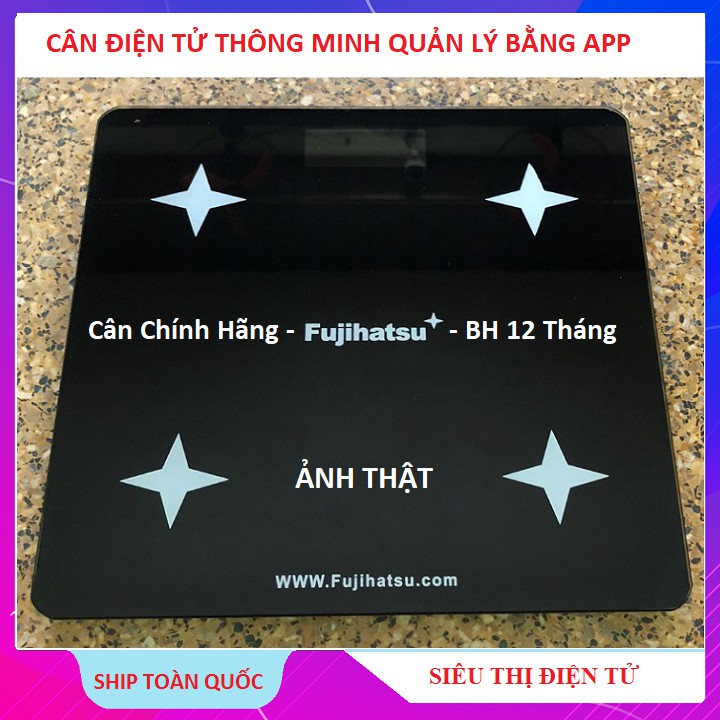 Cân Sức Khỏe, Cân Thông Minh Chính Hãng Fujihatsu FHS-01 - Phân Tích Lượng Mỡ Thừa, Chỉ số BMI, BMR. FHS-01