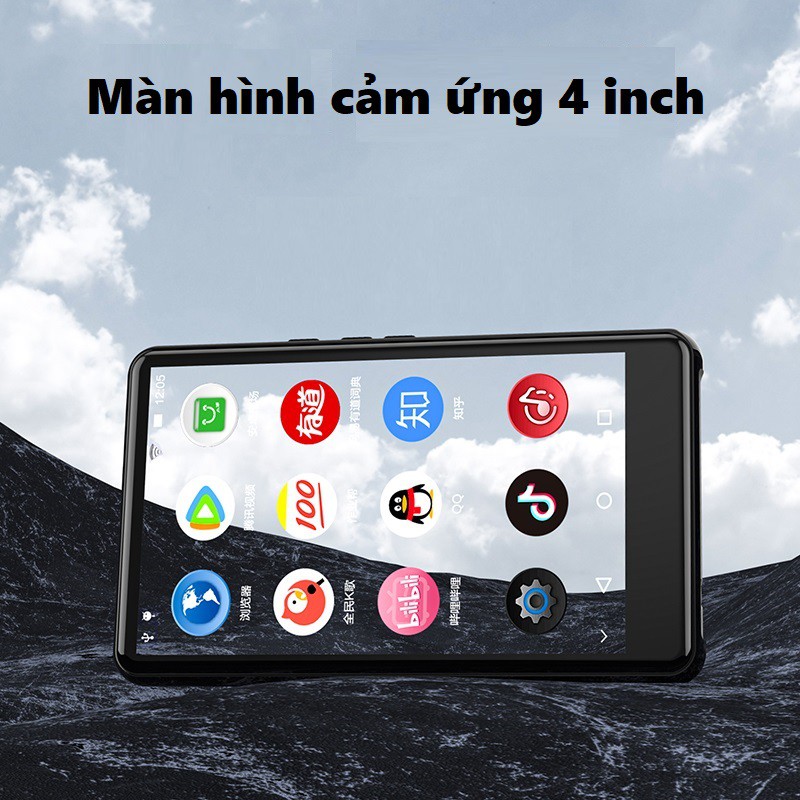 Máy nghe nhạc trực tuyến MP3 RUIZU H6 Màn hình cảm ứng Kết nối Wifi Bluetooth Dung lượng 8GB