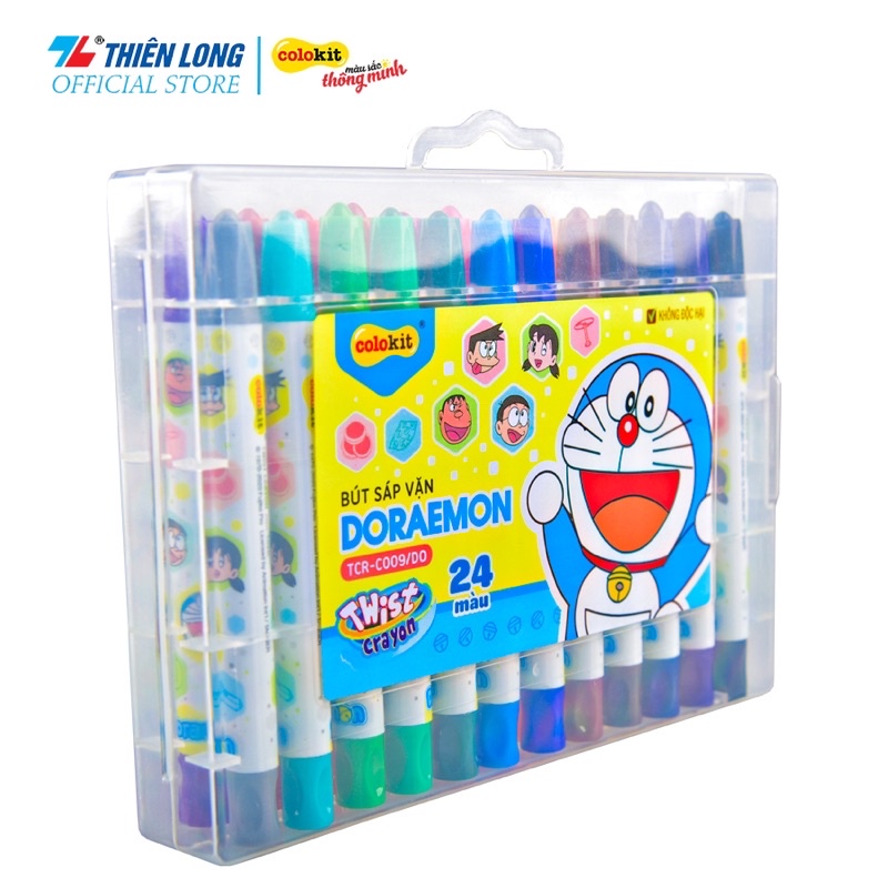 Bút sáp vặn Colokit Doraemon