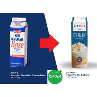 Kem làm bánh / pha chế  đa dụng (Whip Topping Base Rich 907gam)