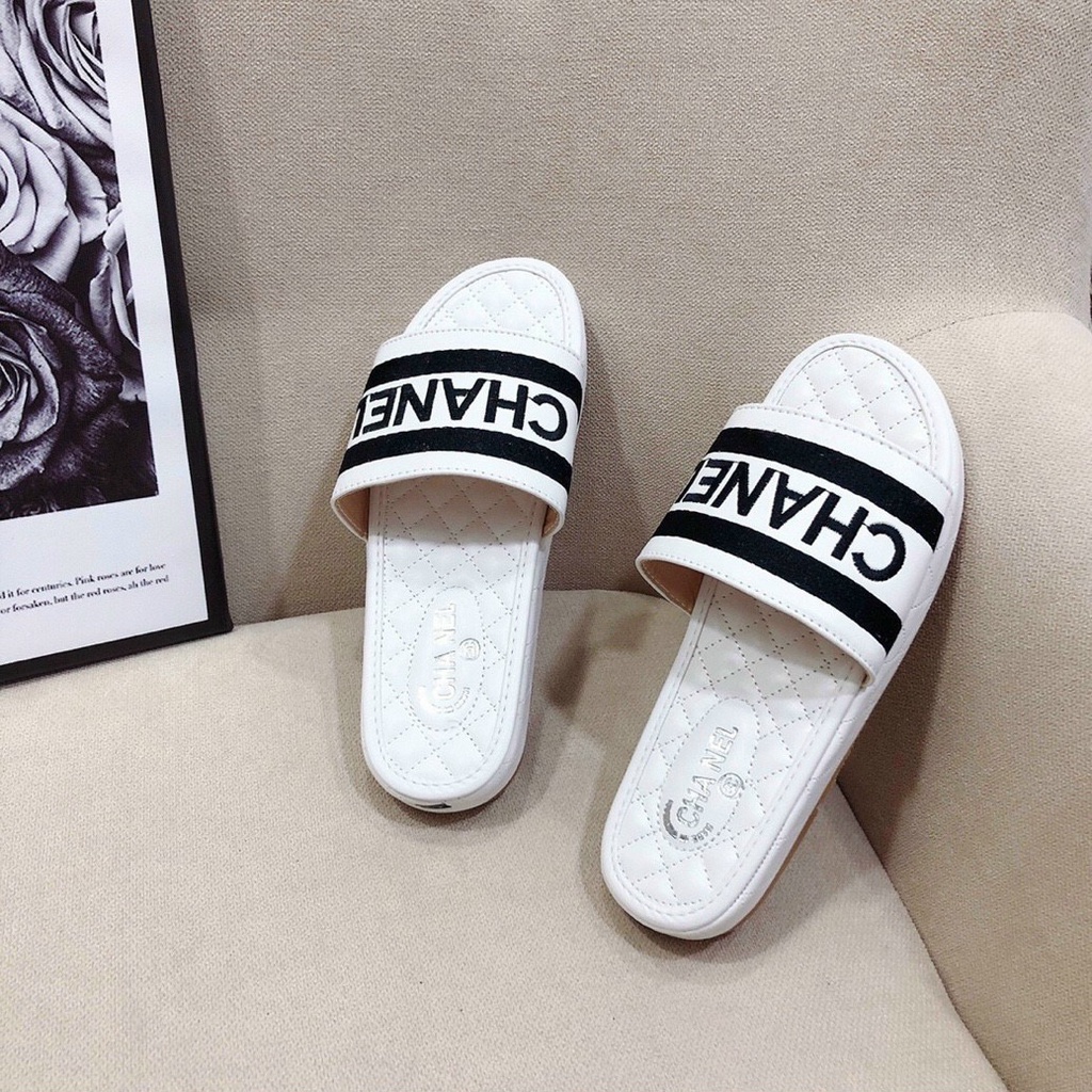 DÉP NỮ CHẤT DA MỀM SIÊU ÊM CHÂN HỌA TIẾT CHỮ CN CỰC SANG - BỀN