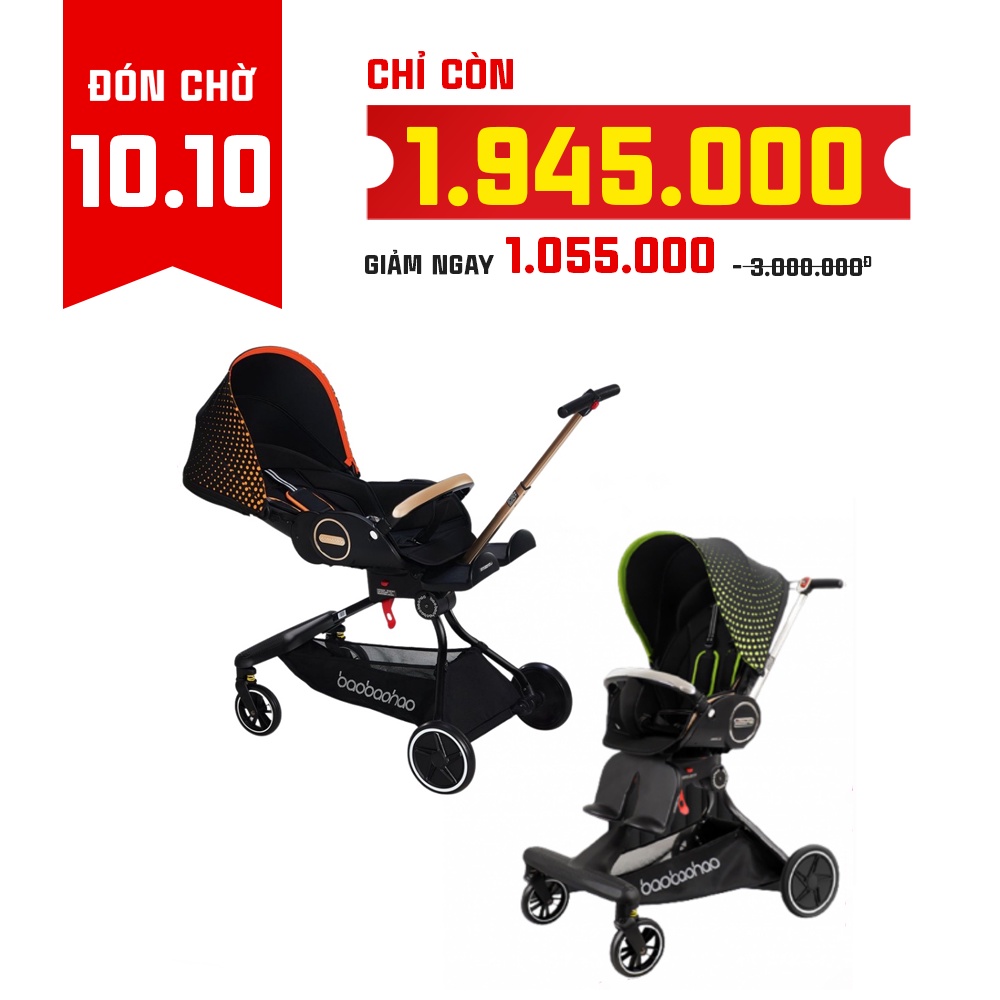 Xe đẩy 2 chiều cao cấp V5, V5B, V8, V18, V9 Baobaohao - Hàng chính hãng- Bảo hành 12 tháng