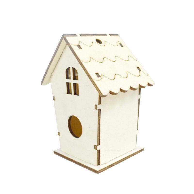 Ngôi nhà tổ chim bằng gỗ DIY thủ công sáng tạo dành cho trang trí nhà cửa